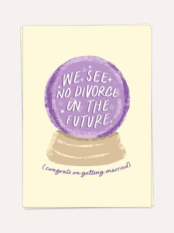 Kaart Blanche Greeting card Congrats on getting married 1. Make your friends laugh on their wedding day with this quirky ...
