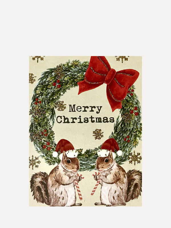 Vanillafly Greeting Card Merry Christmas Squirrel 1. Quirky and fun - humorous greeting cards. Send a card and spread som...