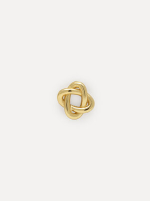 Oorbel Jolie Knot. Een stijlvolle ear stud in de vorm van een oneindige knoop. Gemaakt uit gerecycled sterling zilver en ...