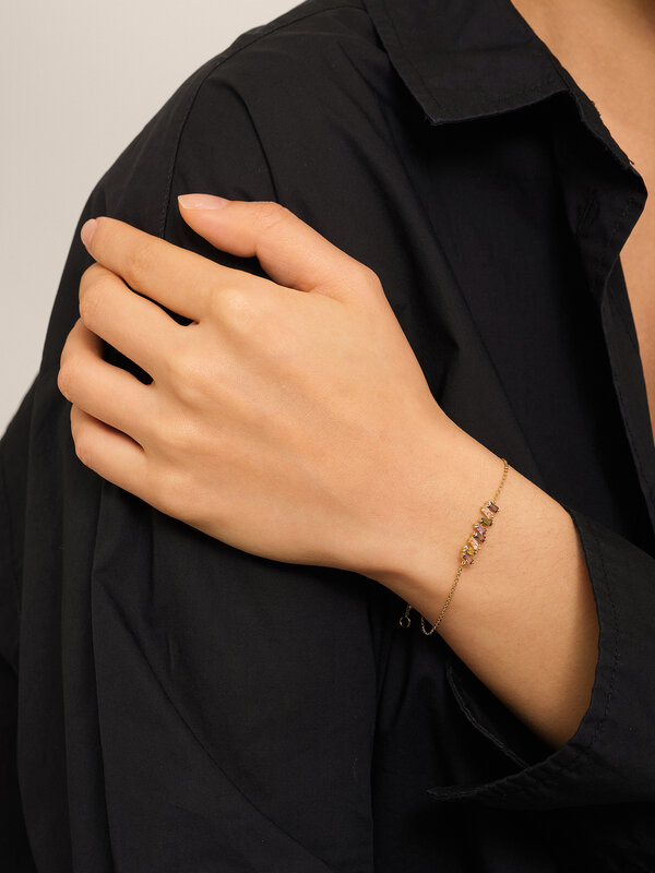 Les Soeurs Bracelet Harry Baguette 2. Cette magnifique bracelet avec des zircones cubiques est un accessoire intemporel p...
