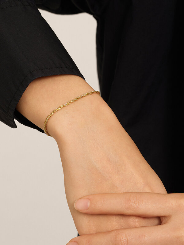 Les Soeurs Bracelet Mara Rope Chain 3. This cord bracelet is a unique mix of classic and contemporary design. It is the p...