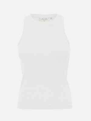 Top Kaila. Ce débardeur blanc est un classique intemporel qui ne devrait pas manquer dans votre garde-robe. Avec sa simpl...