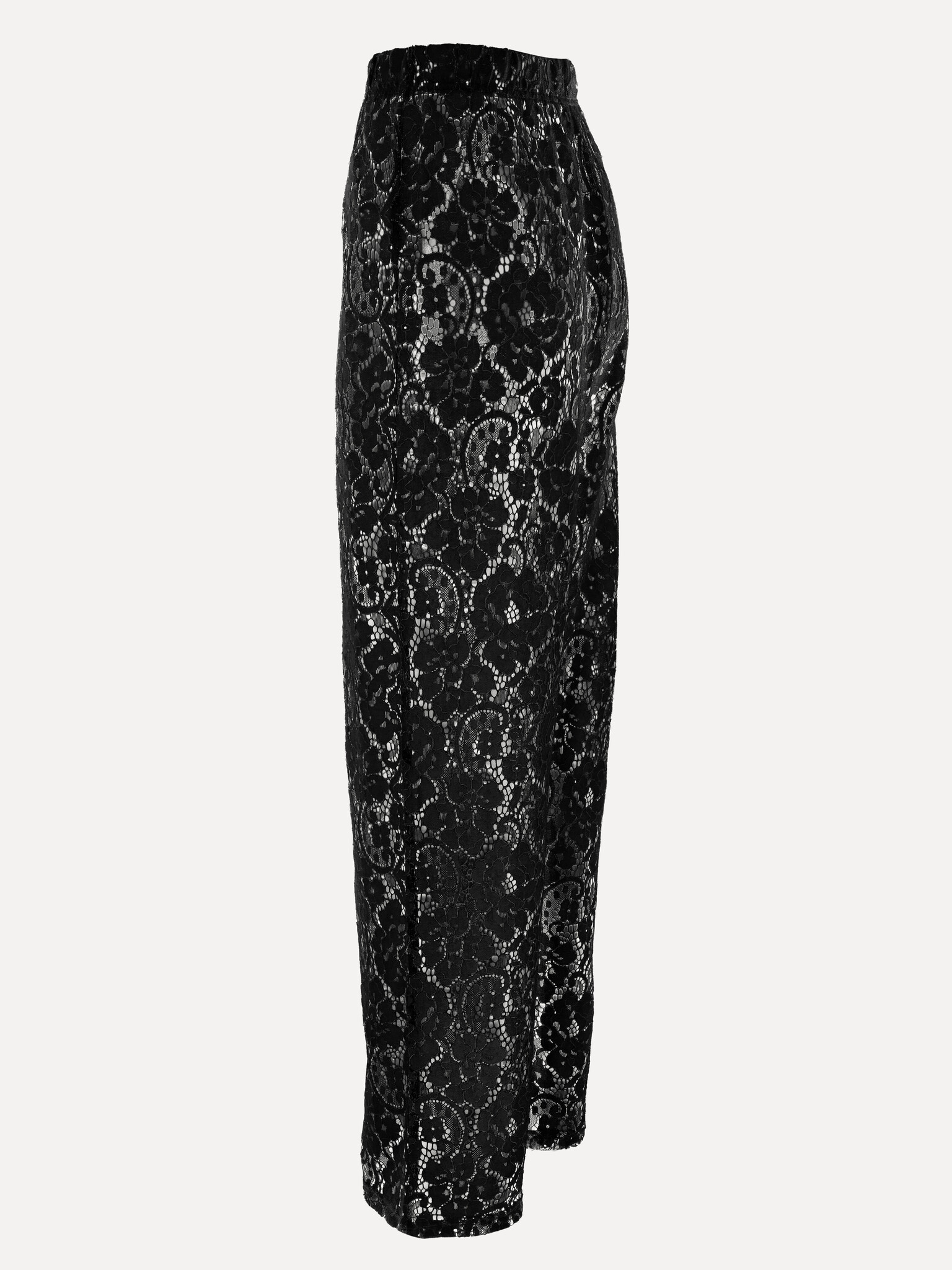 Les Soeurs Lace trousers Reva 5. Embrace timeless elegance and refinement with this beautiful black lace pants. This vers...