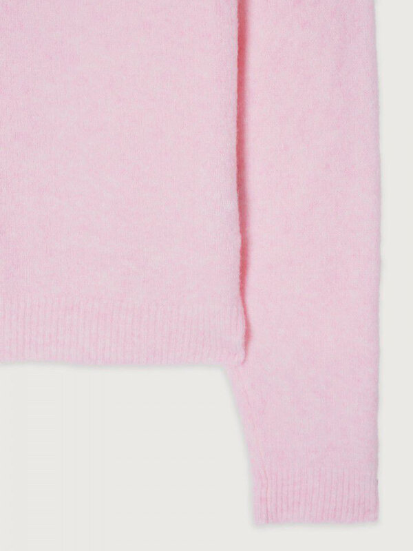American Vintage Jumper Damsville 5. The soft and comfortable knitted fabric of this pink Damsville sweater is enjoyable ...