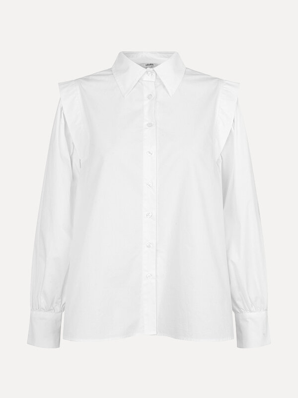 MBYM Shirt Laina Suhana 2. Elevate your everyday wardrobe with this cotton blouse. The blouse features a pointed collar a...