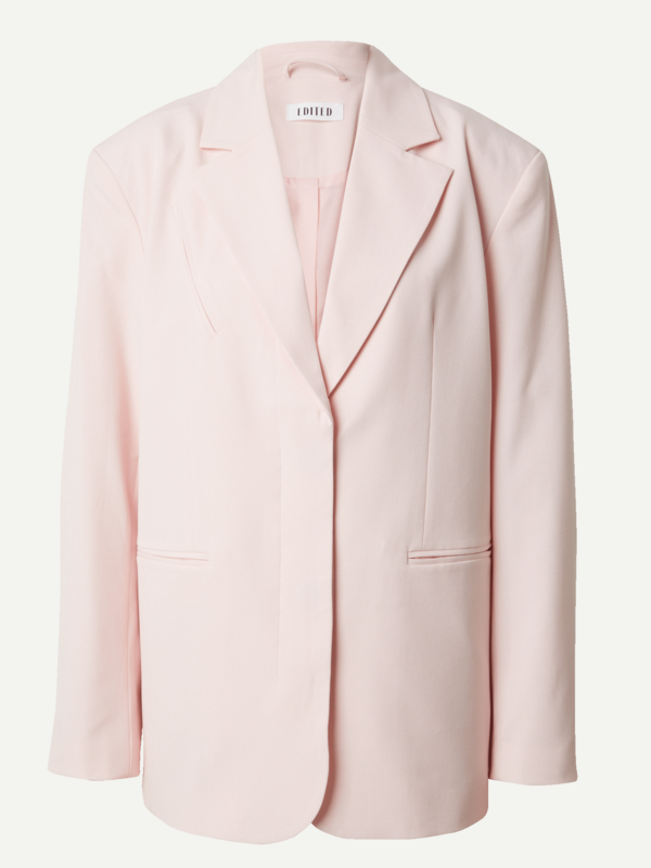 Edited Blazer Papao 2. Creëer een moeiteloos chique look met deze roze blazer met een relaxte pasvorm. Een veelzijdig kle...