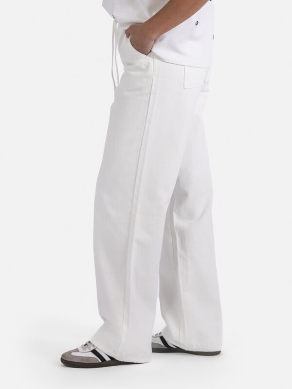 Edited Denim trousers Geri 5. Wide-leg trousers are one of the most flattering silhouettes you can have in your wardrobe....
