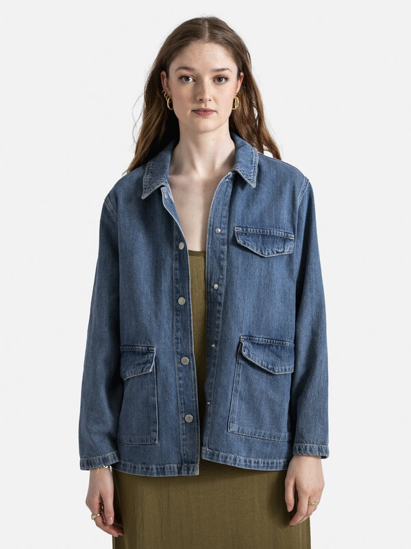 Selected Denim jacket Marley 1. A timeless transitional piece is a must-have in your wardrobe. With its classic design, t...