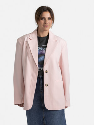 Blazer Papao. Creëer een moeiteloos chique look met deze roze blazer met een relaxte pasvorm. Een veelzijdig kledingstuk ...