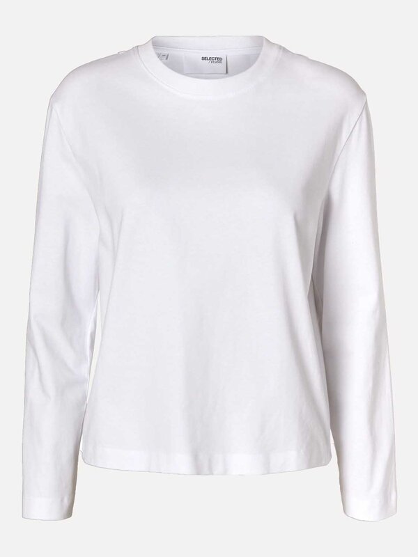 Selected Longsleeve T-Shirt 1. This long-sleeved T-shirt is the perfect base for any look. It comes in a contemporary, co...