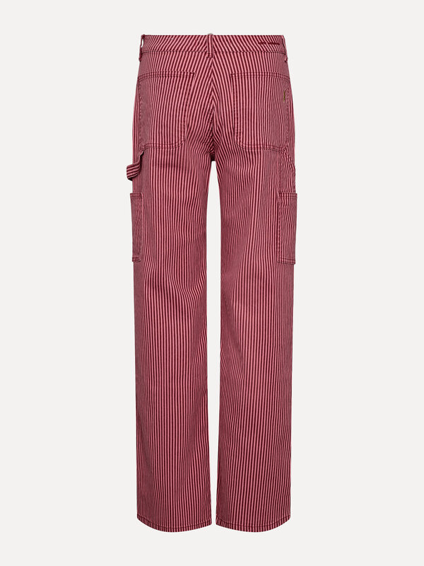Sofie Schnoor Striped trousers 5. Upgrade your look with these striped trousers in a red shade, featuring cargo pockets f...