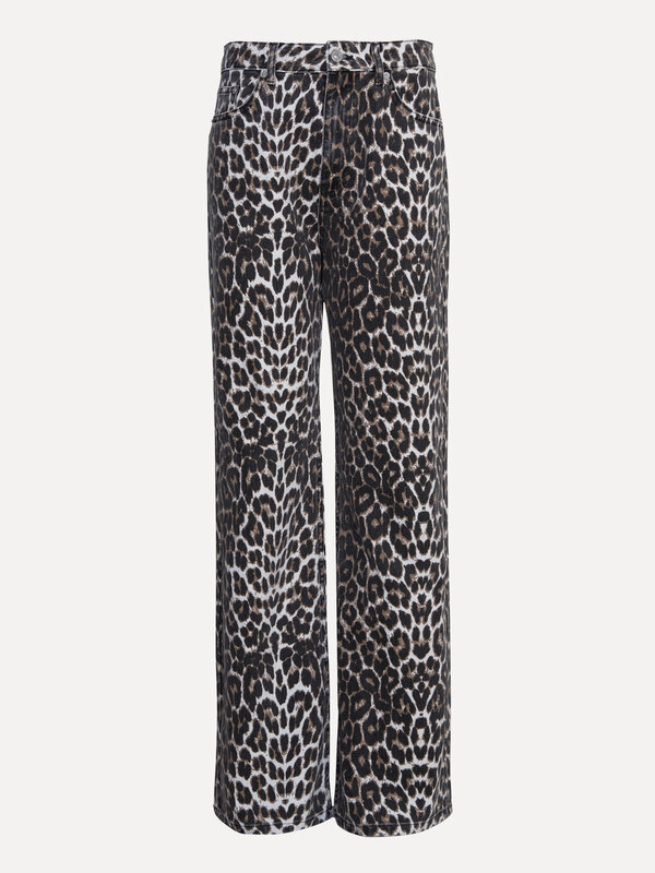 Les Soeurs Leopard broek Antonie 2. Voeg wat pit toe aan je outfit met deze leopard broek en durf op te vallen met dit de...