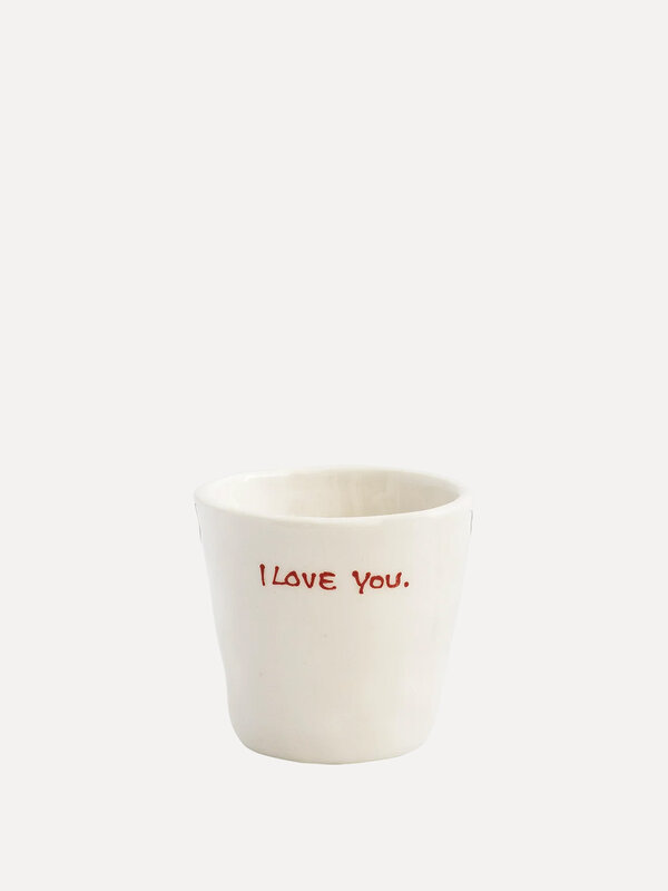 Anna + Nina Espresso cup I Love You 1. Love at first sip! For the coffee lover who could use a little extra love—this cer...