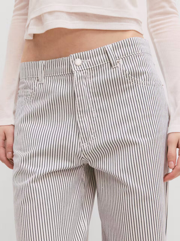 Edited Striped denim Liv 3. Create a unique look in these jeans, which offer a playful and trendy vibe with their striped...