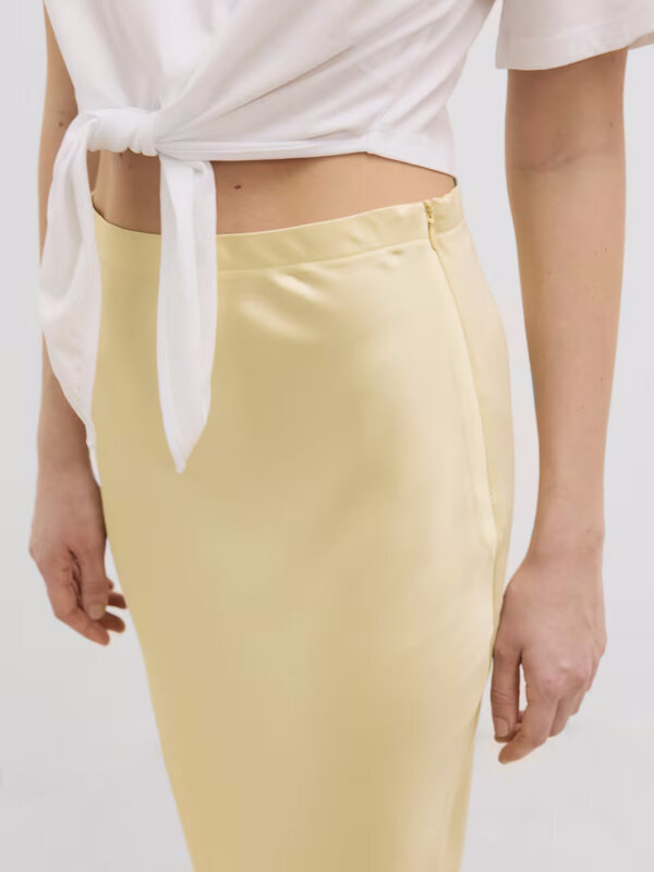 Edited Satin skirt Silva 3. Every wardrobe needs a versatile, flattering midi skirt like this one, made of soft satin. Wh...