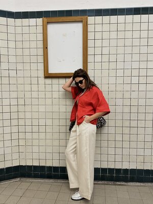 Linen trousers Lyra. With warmer weather approaching, you should definitely invest in linen trousers. Linen is ideal for ...
