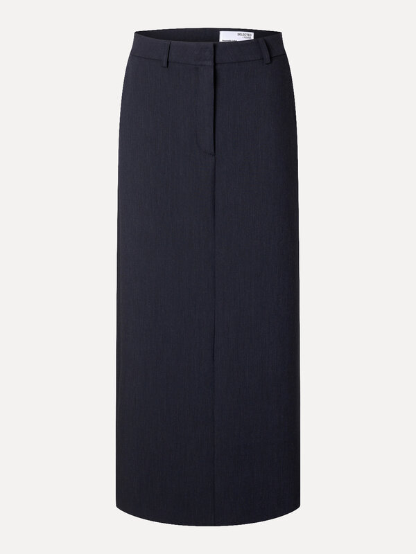 Selected Long skirt Rita 1. This pencil skirt in a beautiful dark sapphire color is a timeless choice for any occasion. A...