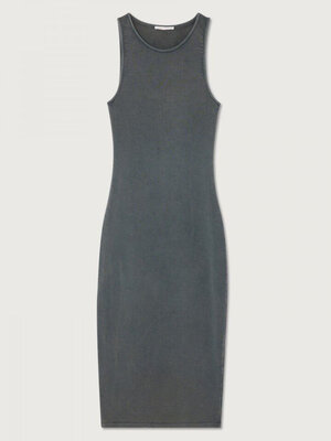 Jurk Hapylife. Omarm het warme weer met deze mouwloze jurk in een edgy vintage zwarte kleur. Comfortabel en casual, deze ...