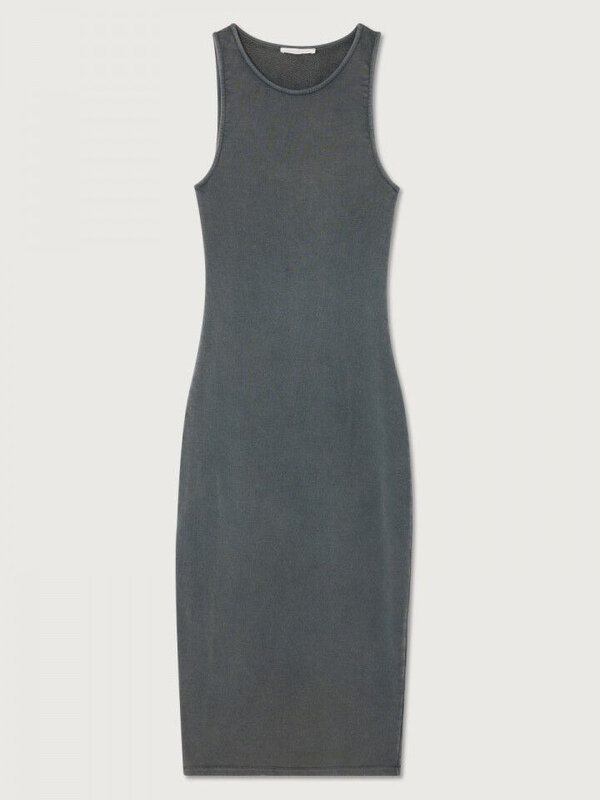 American Vintage Robe Hapylife 2. Adoptez le temps chaud avec cette robe sans manches dans une couleur noire vintage et e...