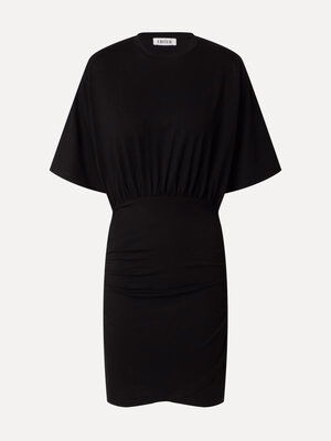 Dress Thivya. This black dress, made from t-shirt fabric, combines comfortable elegance with a fitted skirt that accentua...