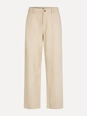 Trousers Fauve Lalette. Achieve a streamlined look with these straight fit trousers, offering a flattering and comfortabl...