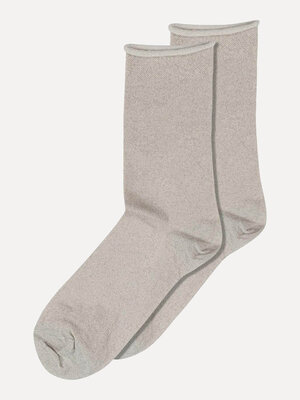 Socks Lucinda. Step in style with these socks featuring subtle all-over glitter in a refined champagne color, perfect for...