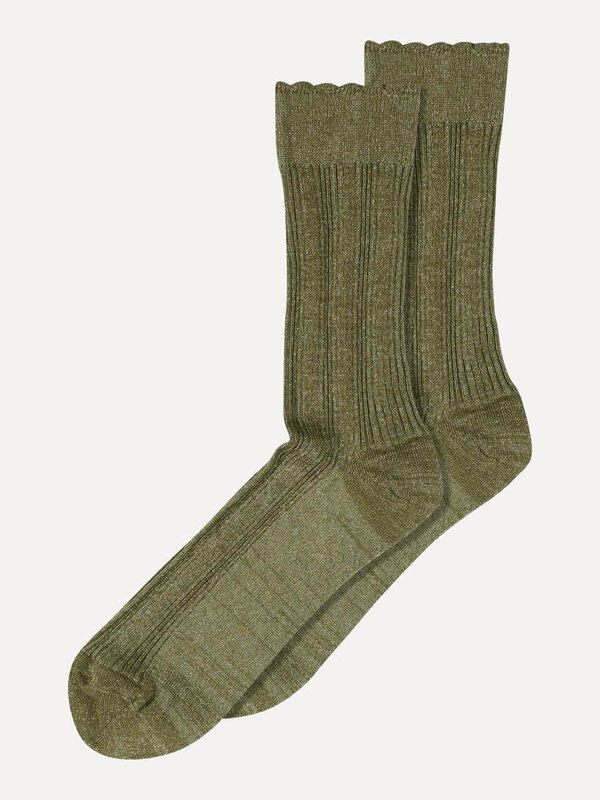 MP Denmark Sokken Julia 1. Stap in stijl met deze sokken met een subtiele all-over glitter en een verfijnd ribpatroon in ...