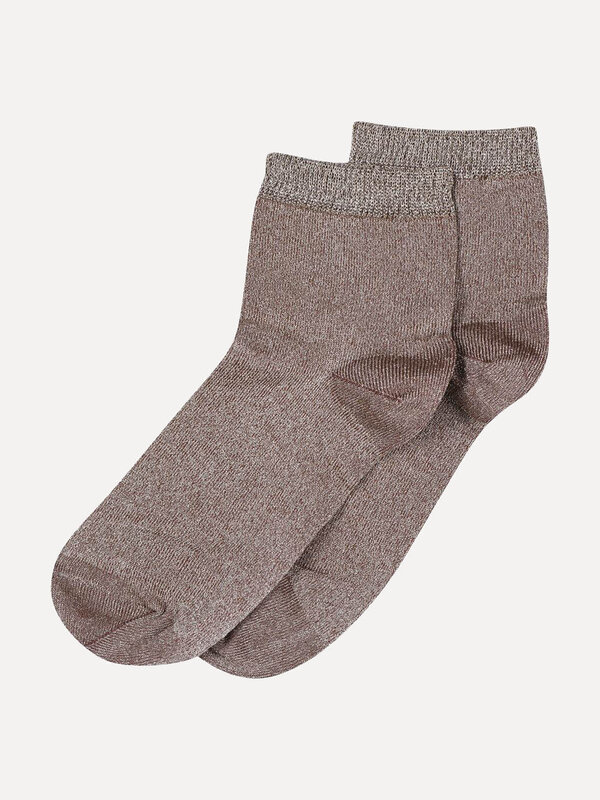 MP Denmark Sokken Pi 1. Creëer een verfijnde en toch sprankelende uitstraling met deze korte sokjes, die een subtiele gli...