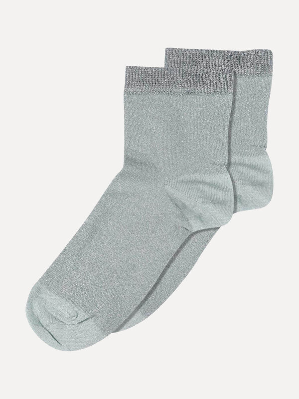 MP Denmark Socks Pi 1. Add a subtle sparkle to your look with these light blue ankle socks, featuring a delicate all-over...