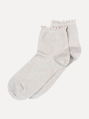 Socks Lis. Add some sparkle to your outfit with these adorable short ankle socks in champagne color. The socks complete y...