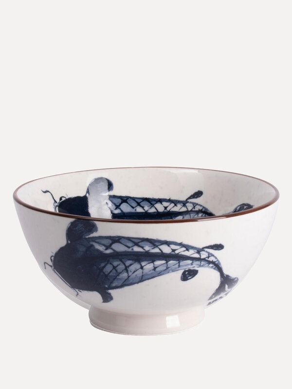 Gusta Bowl Koi 4. Set your table in style with this beautiful bowl from the In To Japan series. The bowl features an imag...
