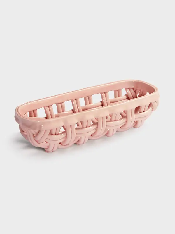 &klevering Basket Baguette 1. Turn every dinner into a party with this beautiful pink bread basket, perfect for bread but...