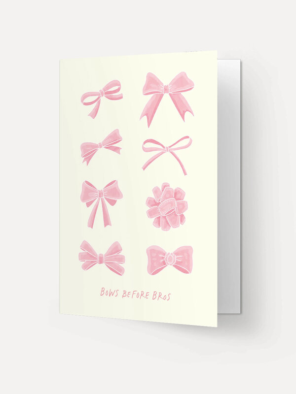 Kaart Blanche Greeting card Bows before bros 2. Send your sweetheart, friends, family, or dog an original greeting card a...
