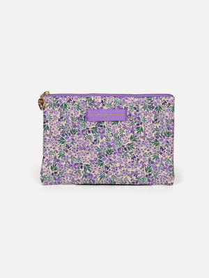 Toiletry bag Iza. Keep your makeup organized with this toiletry bag in a stylish purple floral print. A trendy accessory ...