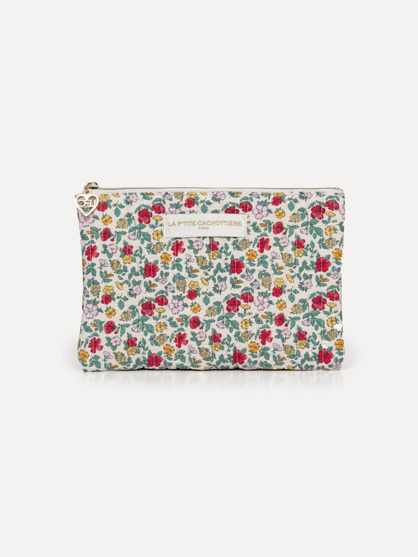 Le Marais Toiletry bag Iza 1. Add some color to your daily life with this toiletry bag in a sparkling red floral print. A...