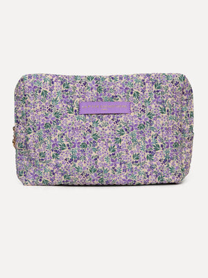 Toiletry bag Iza. Keep your toiletries organized with this large toiletry bag in a beautiful purple floral print, allowin...