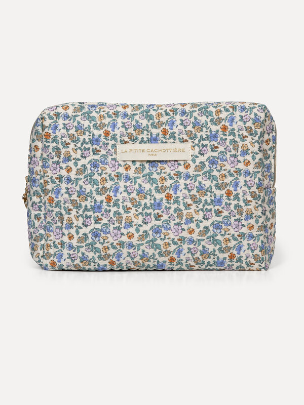 Le Marais Toiletry bag Iza 1. Organize your essentials with ease and style with our light blue floral print toiletry bag,...