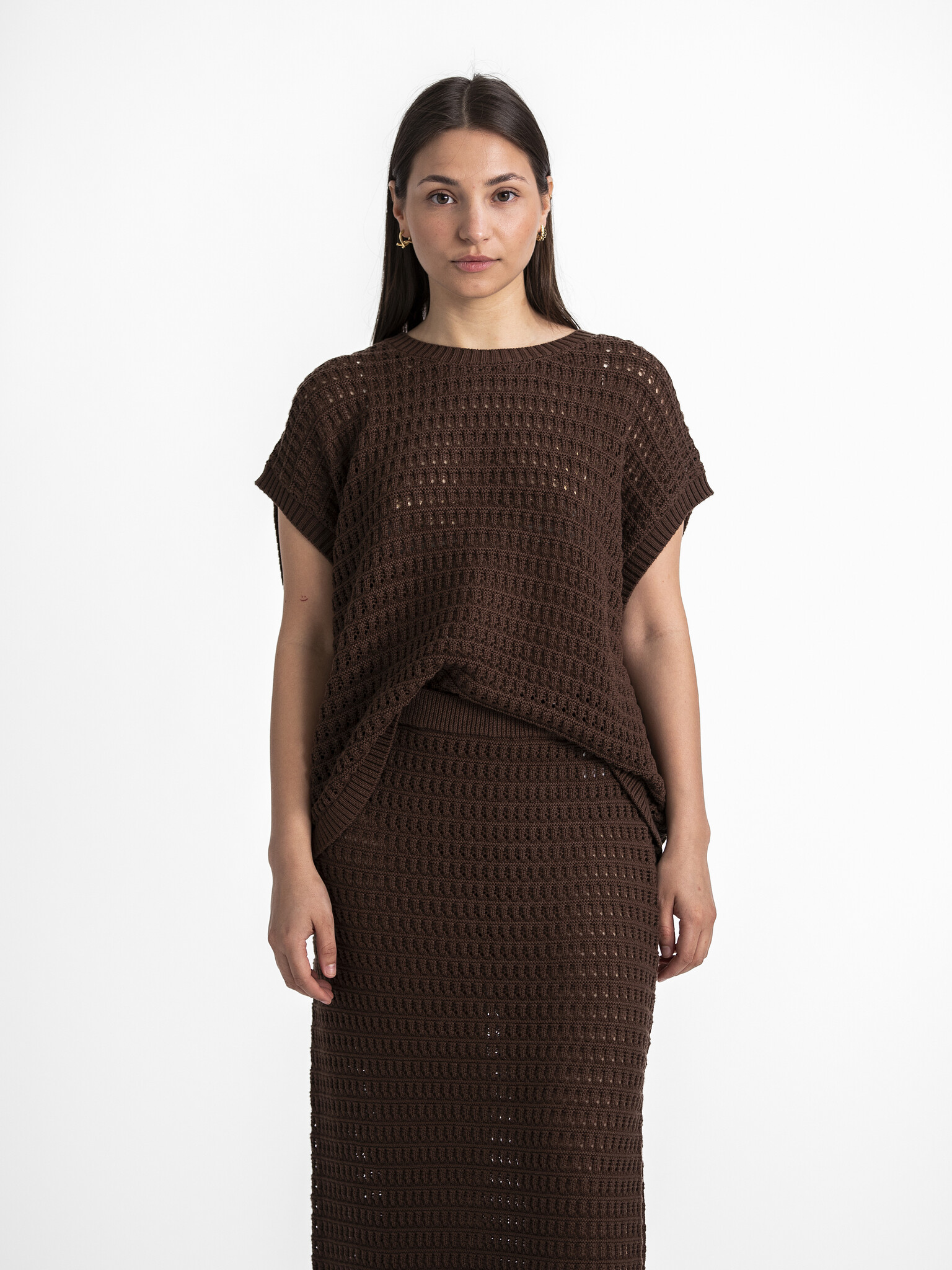 Les Soeurs Gehaakte rok Mint 3. Upgrade je look met deze prachtige gehaakte rok in een warme bruine kleur. Deze gehaakte ...
