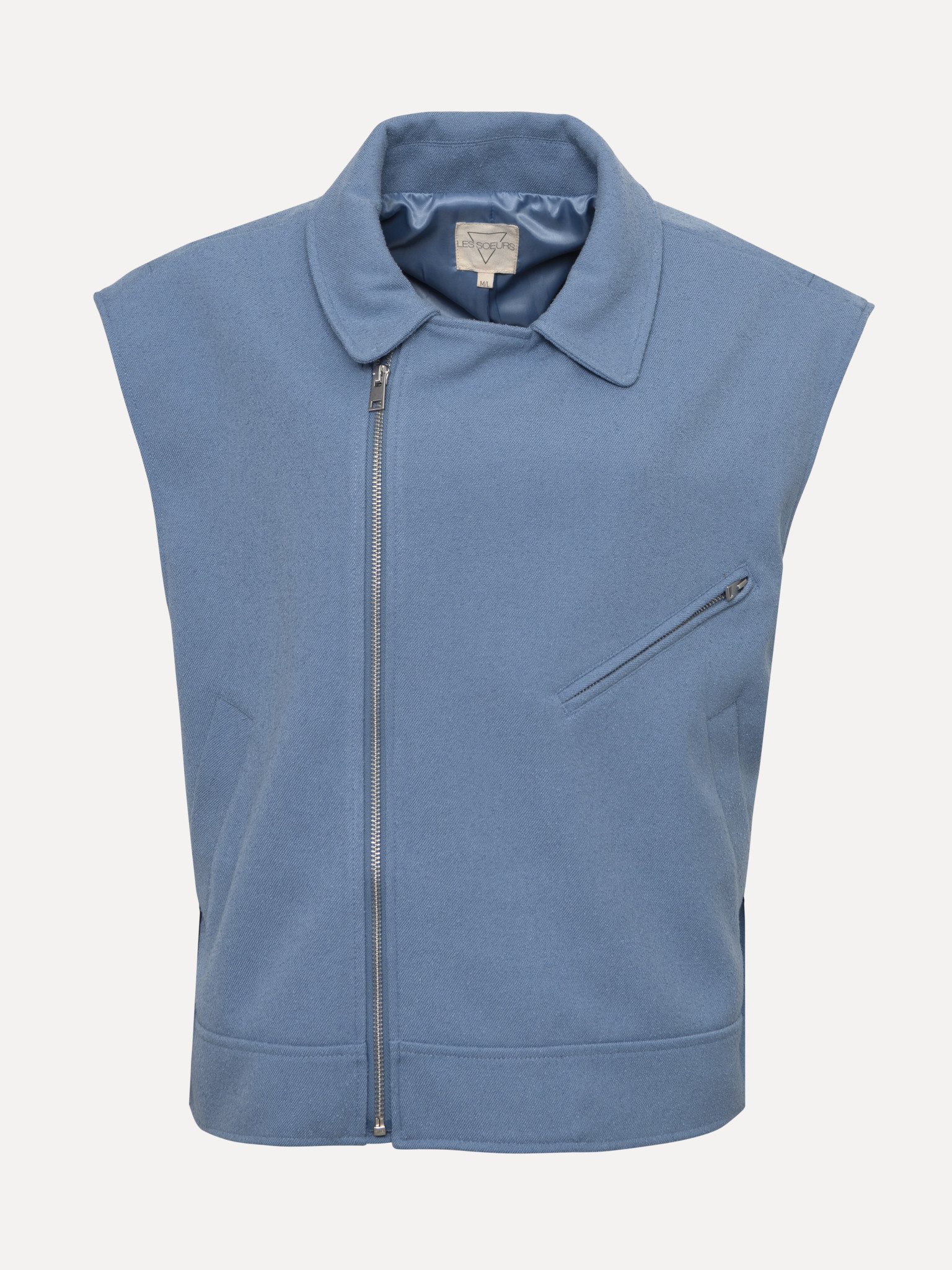 Les Soeurs Veste en bouclette 2. Cette veste vous permettra de vous démarquer subtilement. Sa teinte bleu poudré convient...