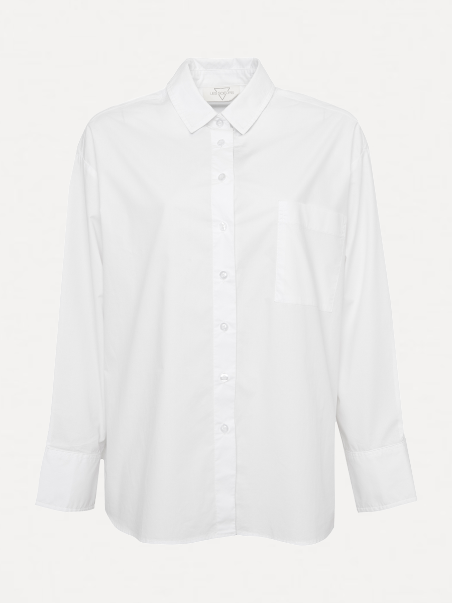 Les Soeurs chemise en coton Tanya 2. Un classique avec de l'attitude: grâce à cette chemise blanche, vous disposez toujou...