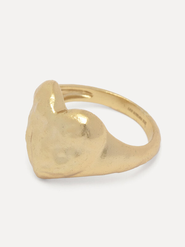 Les Soeurs Ring Claire Hammered Heart 2. All you need is love - but this chunky ring is up there too! The textured surfac...