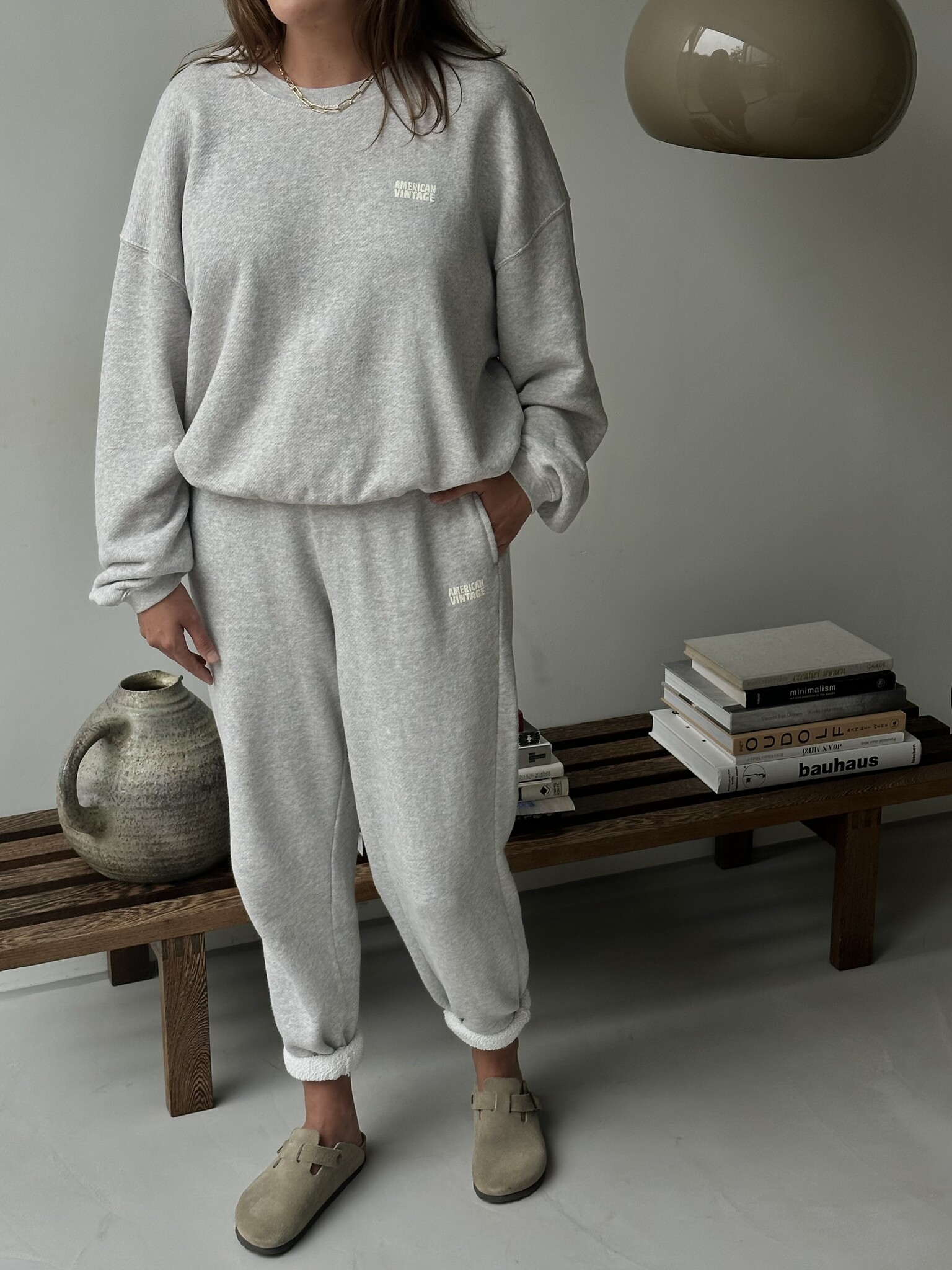 American Vintage Joggers Kodytown 4. Easy does it: these grey sweatpants are everything you're looking for on a lazy Sund...