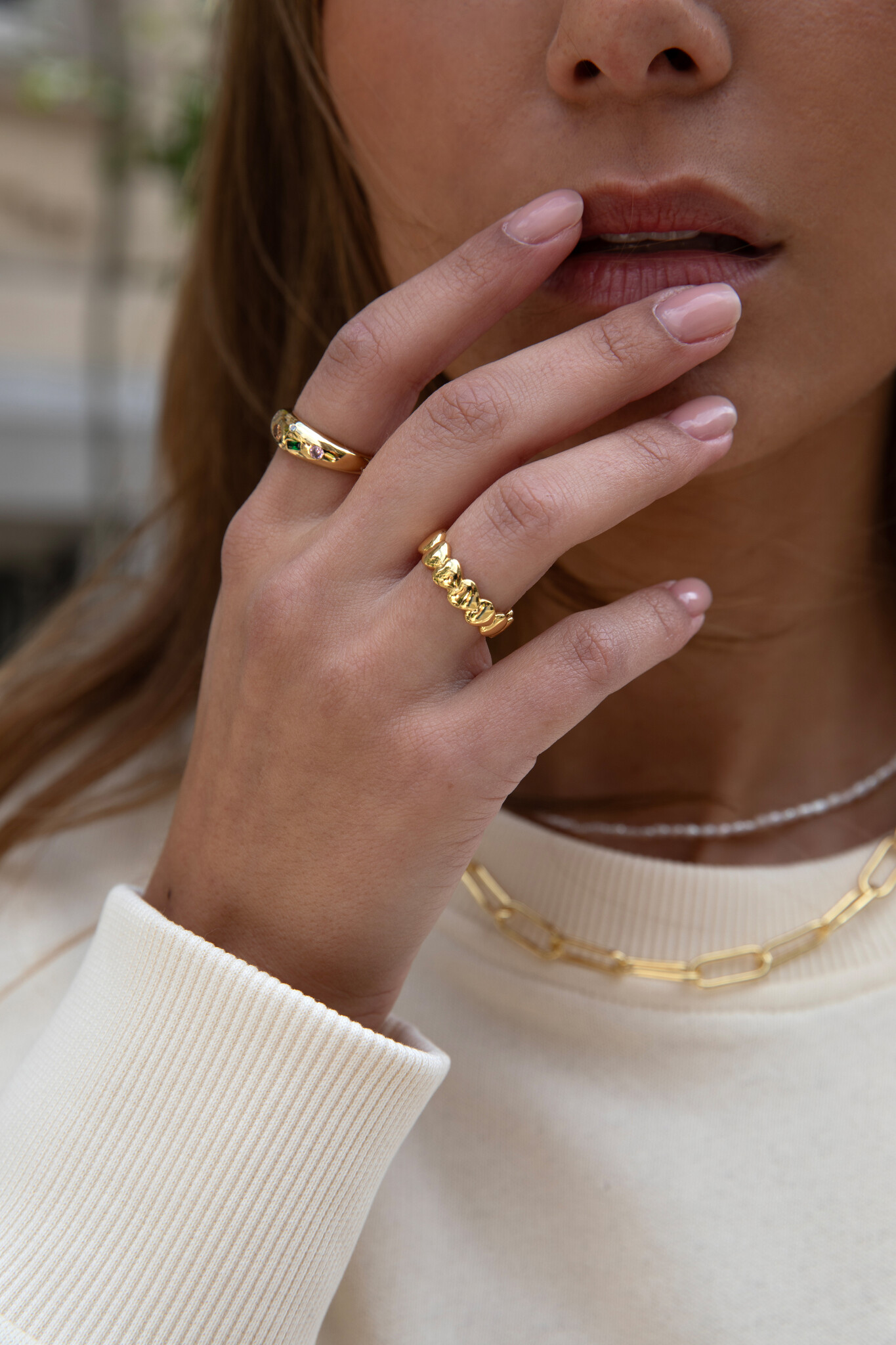 Les Soeurs Ring Gabi Heart 3. Hottest accessory in town? Check. This ring is a throwback to your younger self, albeit in ...