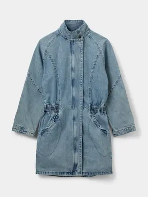 Mini denim dress. Every woman knows it: a great denim dress is a wardrobe essential. With its eye-catching stitching, rel...