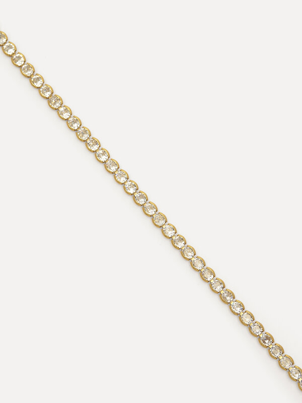 Les Soeurs Ketting Rana Tennis Chain 4. Deze tennisketting is je go-to als je op zoek bent naar sophisticated glamour. De...