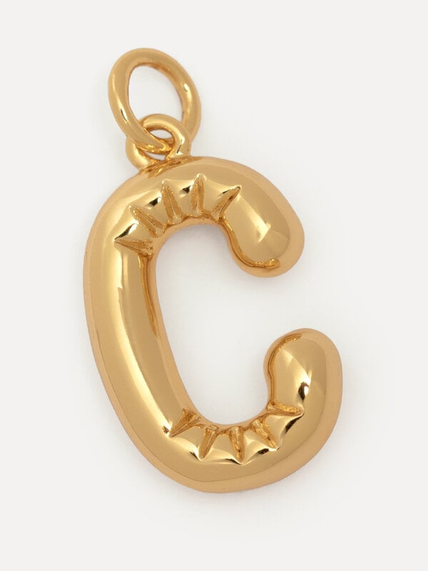 Les Soeurs Charm Balloon Letter 4. Expressing your love can be quite tricky at times. Luckily, this 14kt gold-plated lett...