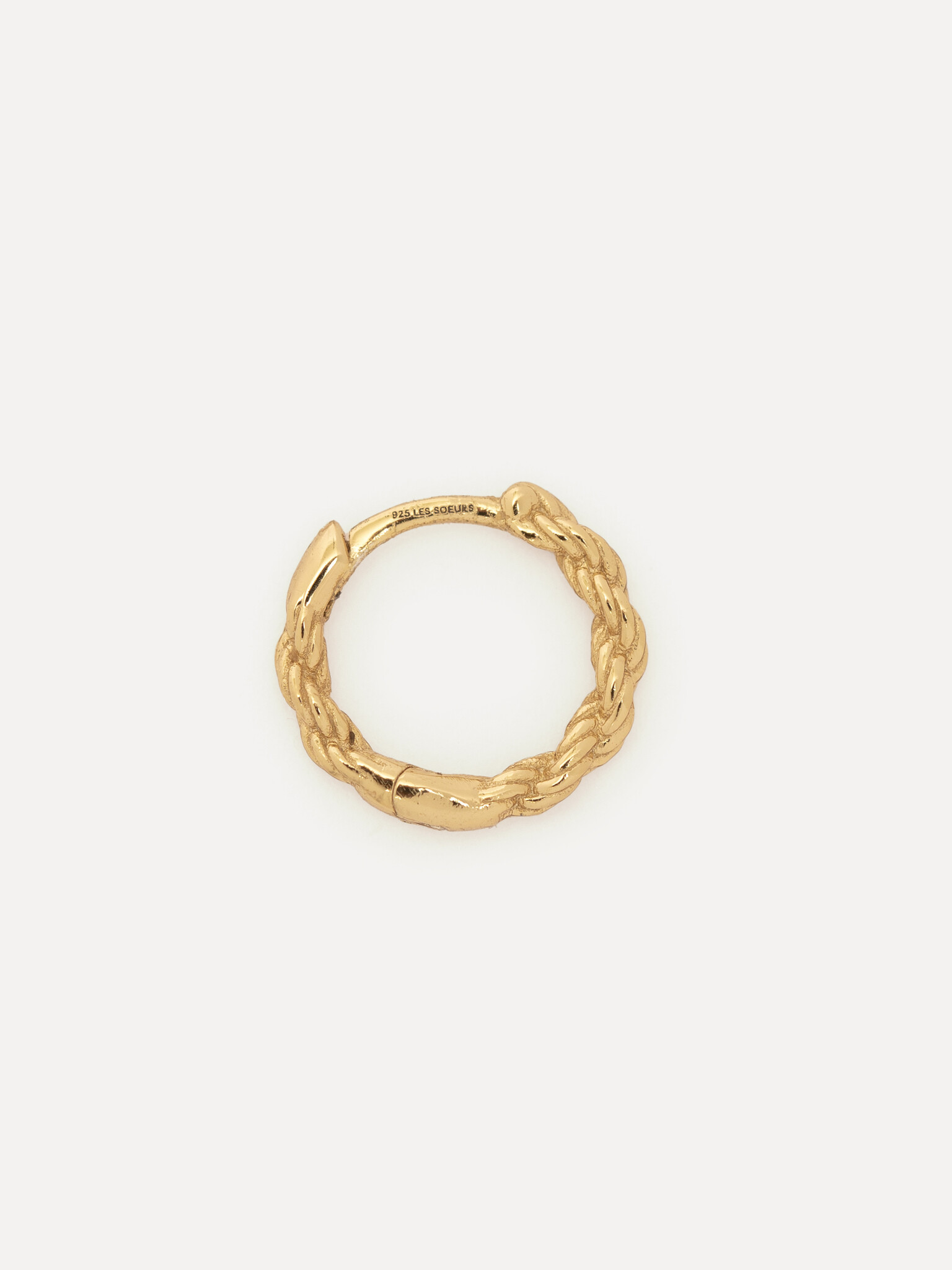 Les Soeurs Earring Jeanne Rope 1. This is knot your average earring. This gold earring with knot detail is perfect for th...