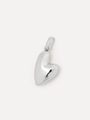 Charm Heart. Small in size, but big in meaning: this silver pendant in the shape of a heart is a stylish way to make your...