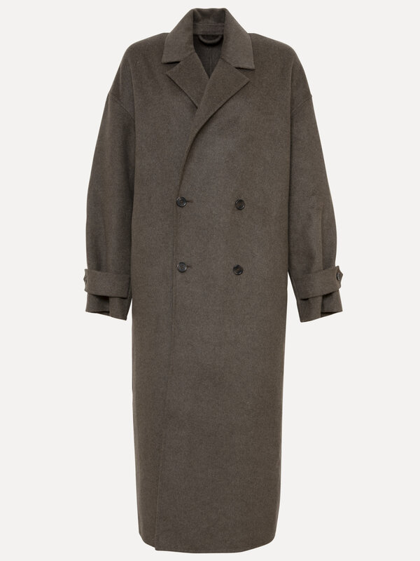 Les Soeurs Long coat Adan 2. Long wool coats are here to stay and for good reason. This version with double buttons and l...