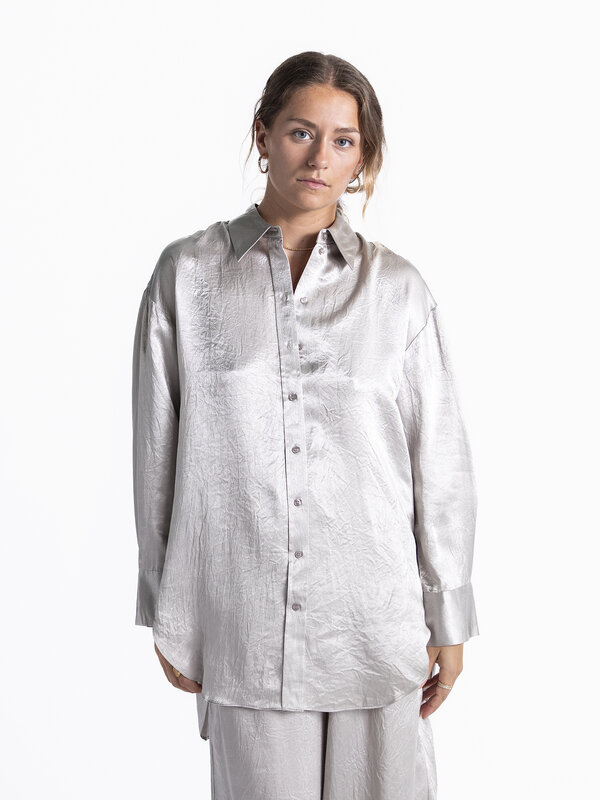 Selected Satin blouse Selene 5. Elevate a quintessential wardrobe staple with our take on the dress shirt. It’s made from...